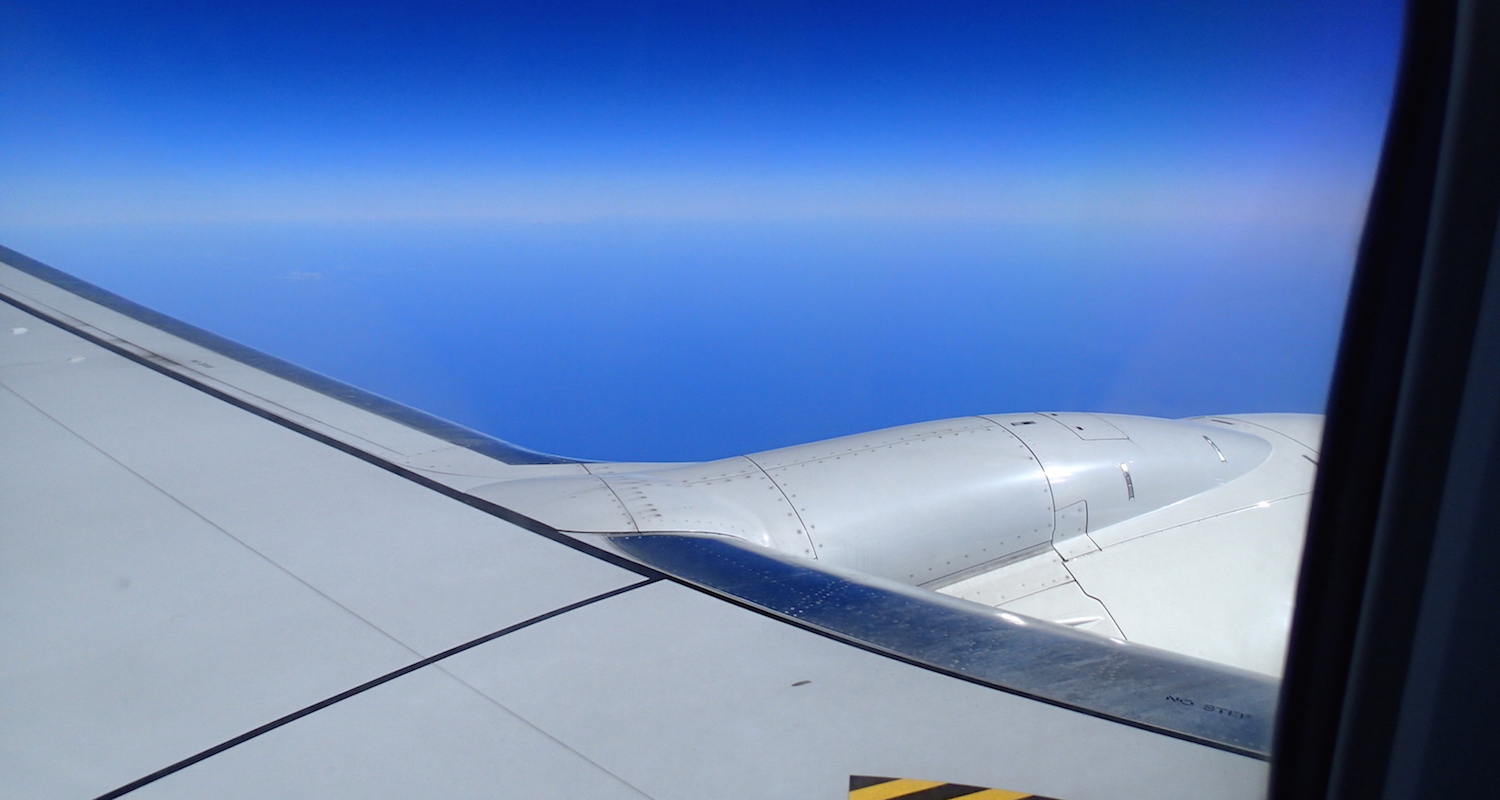 Peering south.