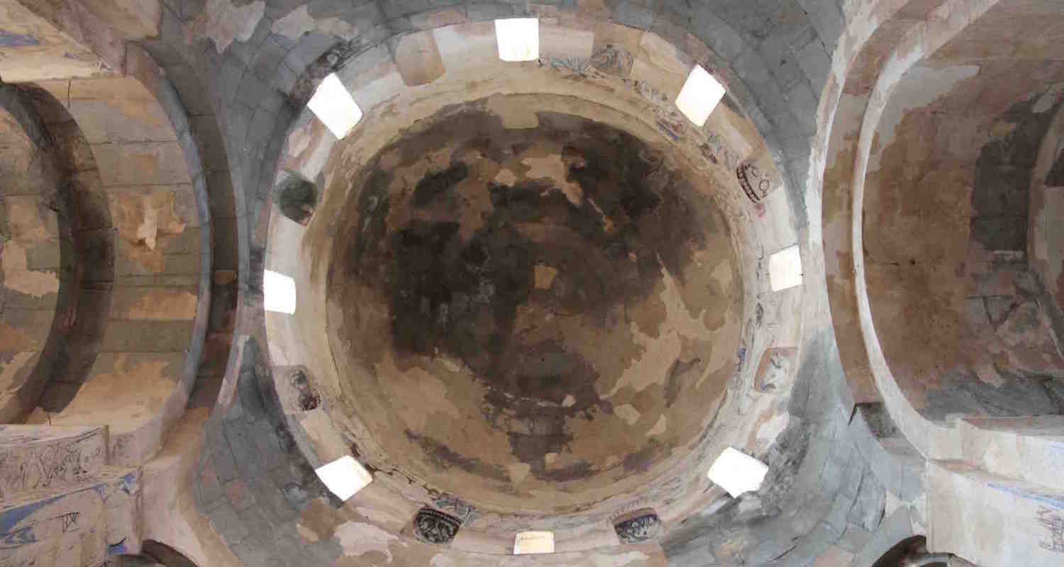 View to dome from the interior. Image from here . 