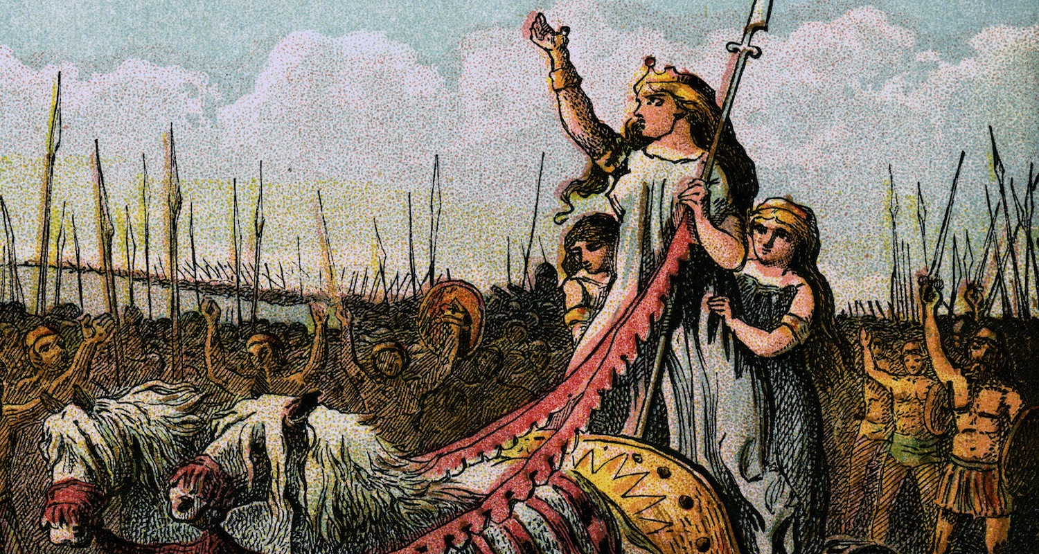 Semiramis drives a mean chariot. Image from here .