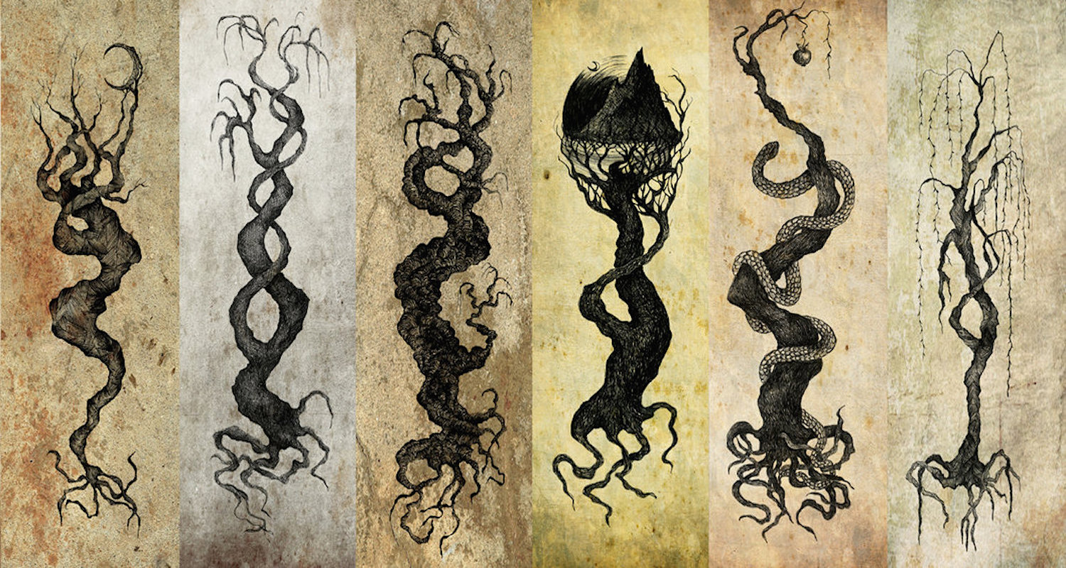 Agartaa. “The Mythical Trees.” Detail from here . 