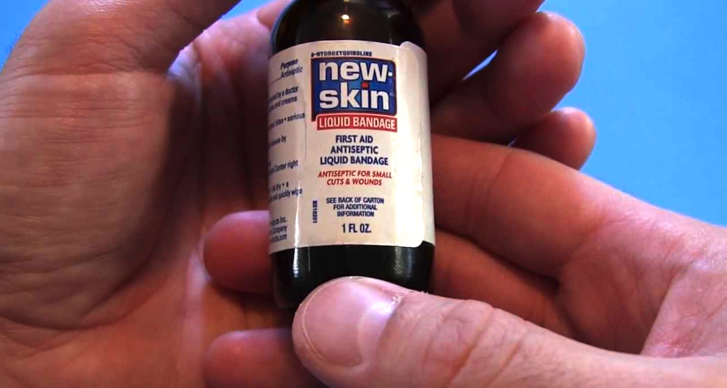 Liquid bandage is a good addition to your first aid kit. It can get you through a painful blister or a cracking heel. Of course, you shouldn't need this stuff if your shoe/sock combo is the right one for you and if you lube your feet regularly.