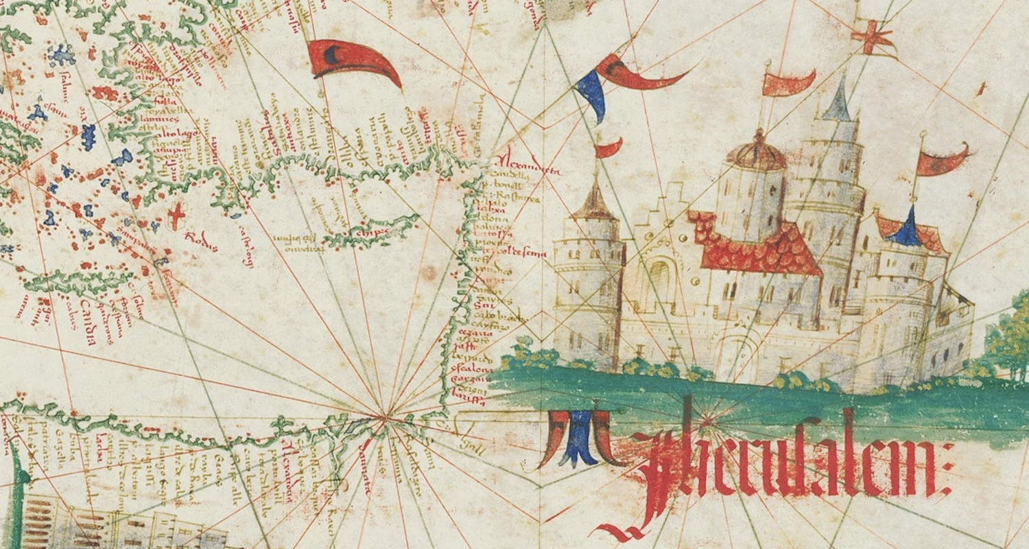 Jerusalem on the Cantino Planisphere. It is not drawn to scale.