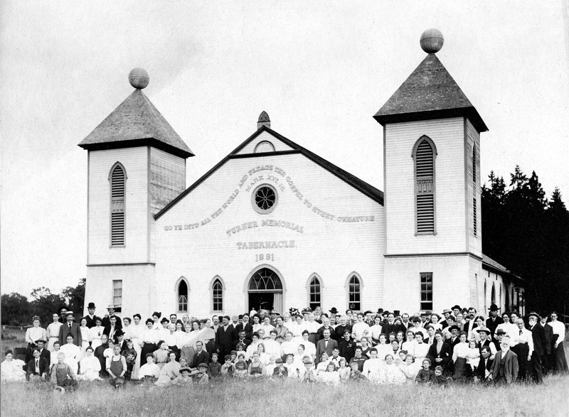 A picturesque moment in the early life of the Turner Memorial Tabernacle. Image from here.