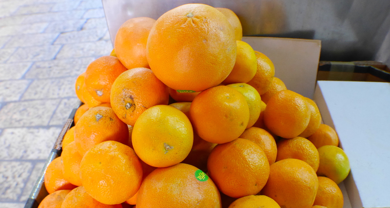 Sameer’s plump oranges.