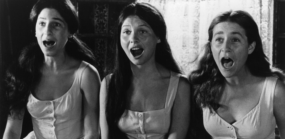A clothes-line waltz. Movie still from"Fiddler on the Roof" (1964).