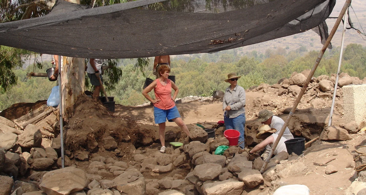 In 2006 we encountered excavators in the field at Bethsaida, Israel.