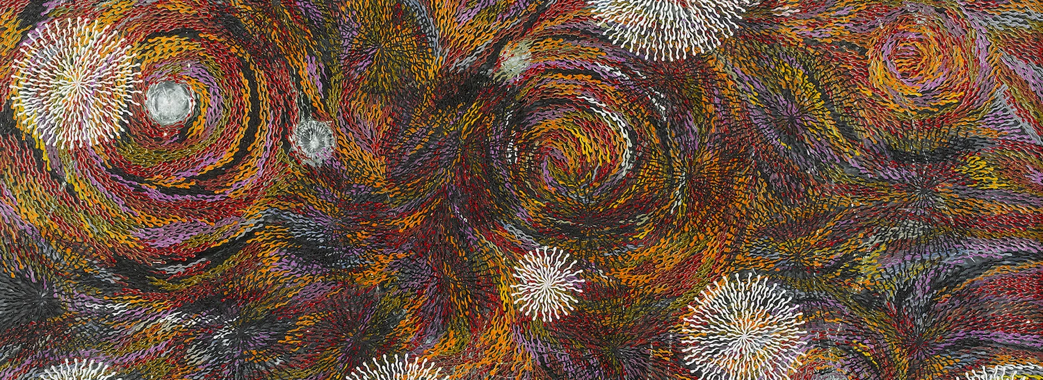 Bharti Kher, "Starry Night After V.G." (2011). Image from here .