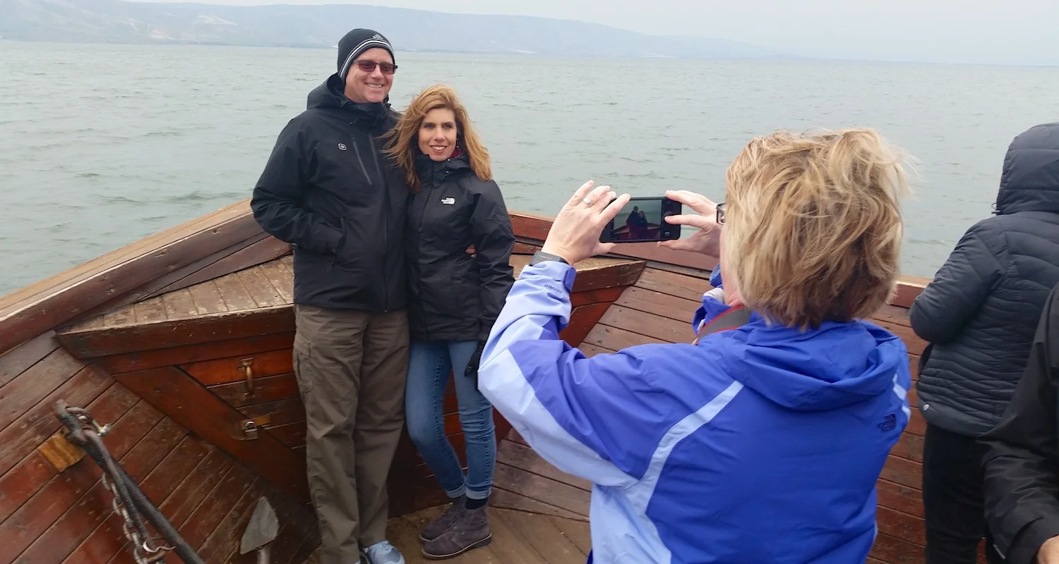 A picture of picture on the Sea of Galilee. From our January 2017 Fam Trip.