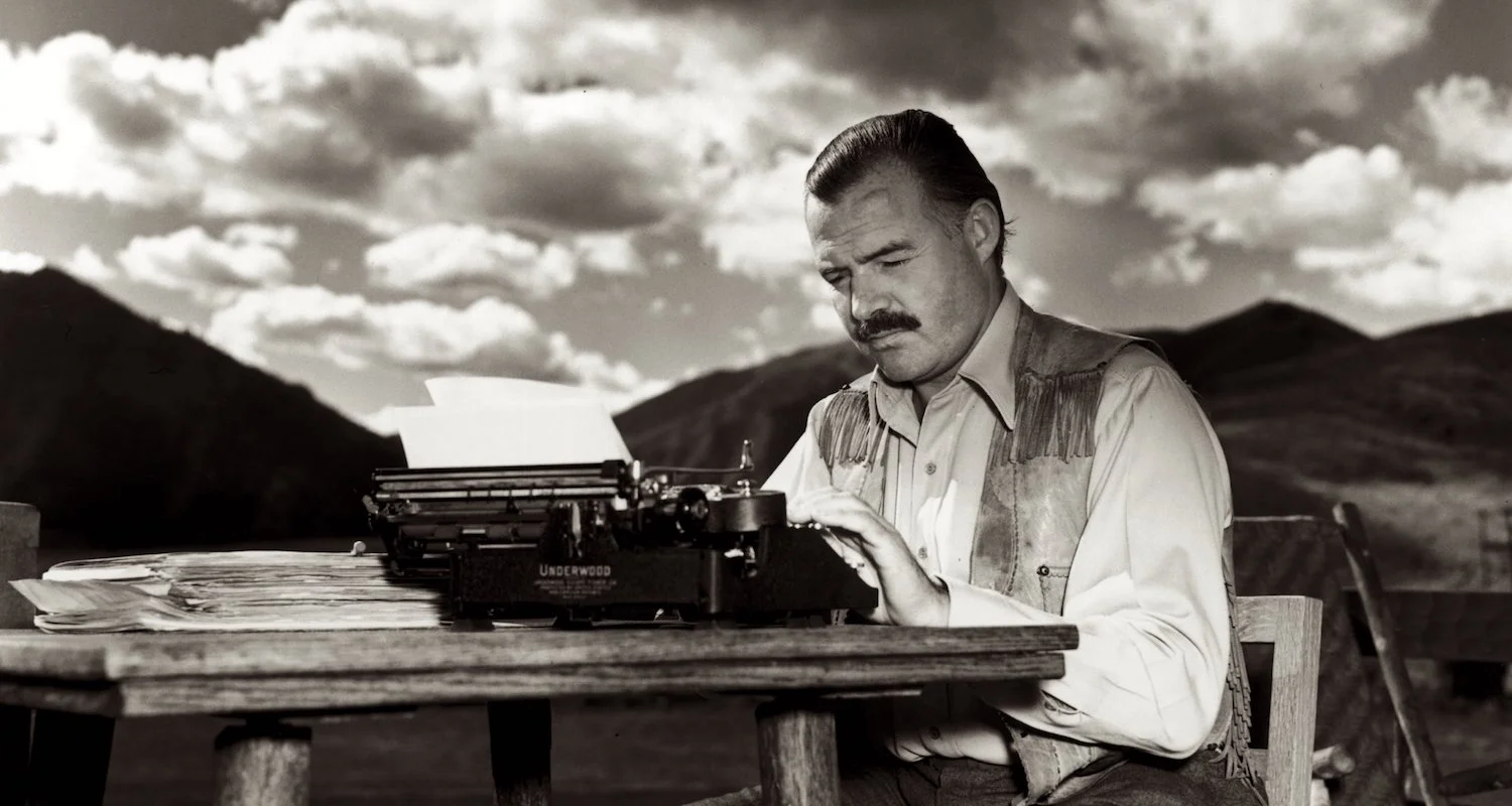 Papa in the field, 1939. Image from here.