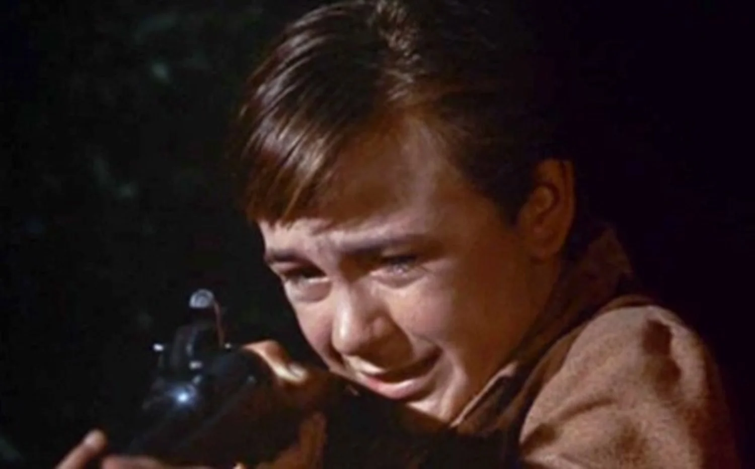 No one from my generation can forget the moment when Travis put Ol 'Yeller down. Still from Walt Disney's Old Yeller (1957) (accessed 6/10/2018).