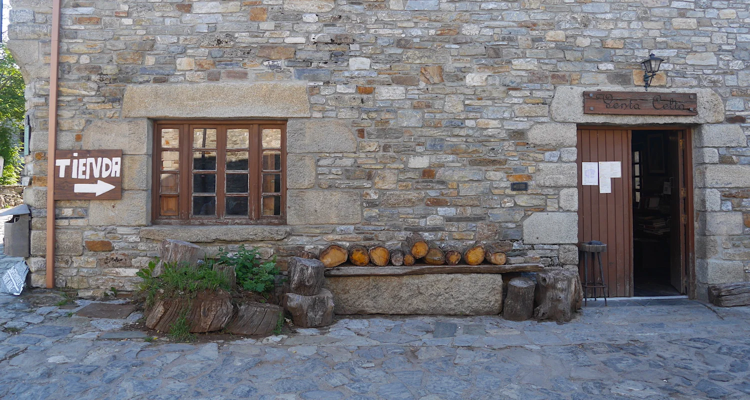 The entrance to the Venta Celta. It perches on the edge of the mountains in the region of Galicia, Spain.