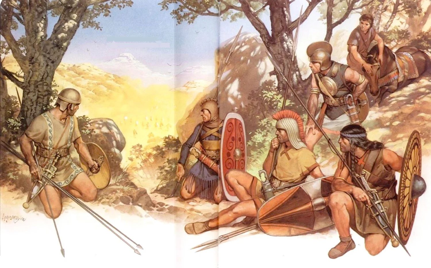 The rugged uplands of northern Hispania were ideal for guerrilla warfare. Pacification of the Celtiberian tribes required two centuries of painful effort by the Romans. Image from here (accessed 8/7/2018).