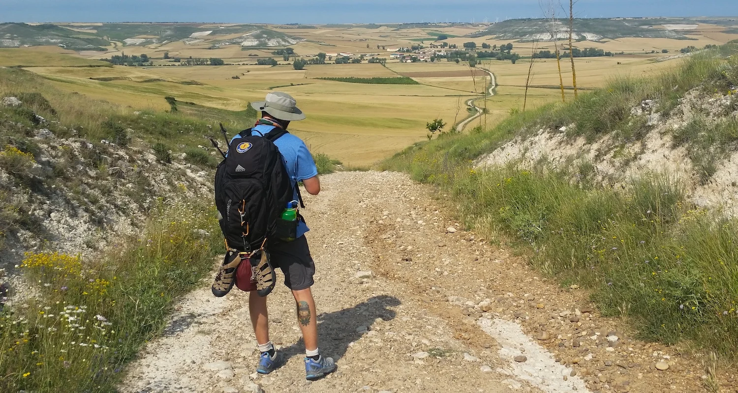 The Camino near Tardajos, Spain.