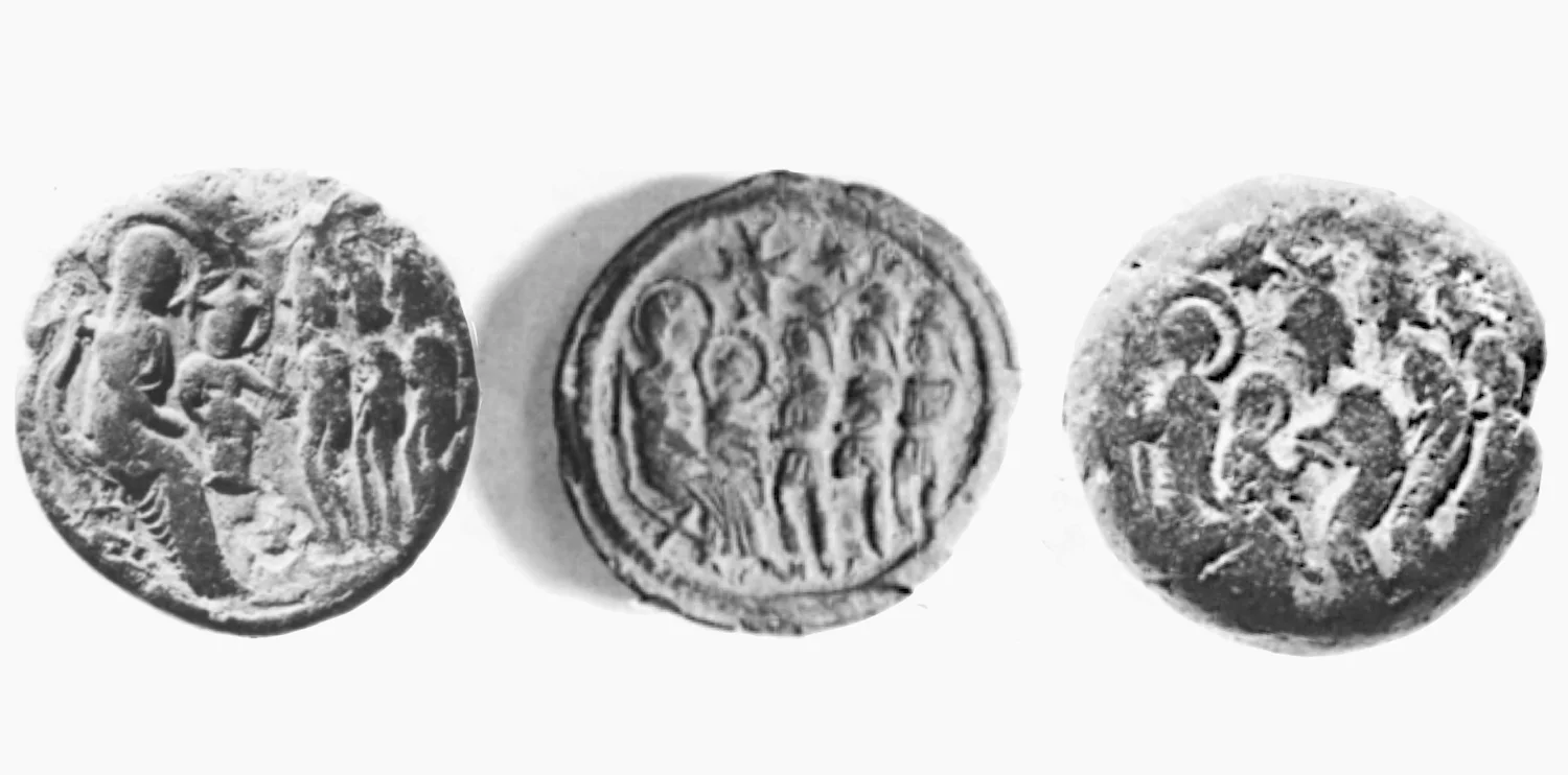 These three tortae are presented in the article by L. Y. Rahmani, “The Adoration of the Magi on Two Sixth-Century C.E. Eulogia Tokens,” Israel Exploration Journal 29/1 (1979): 34-36.