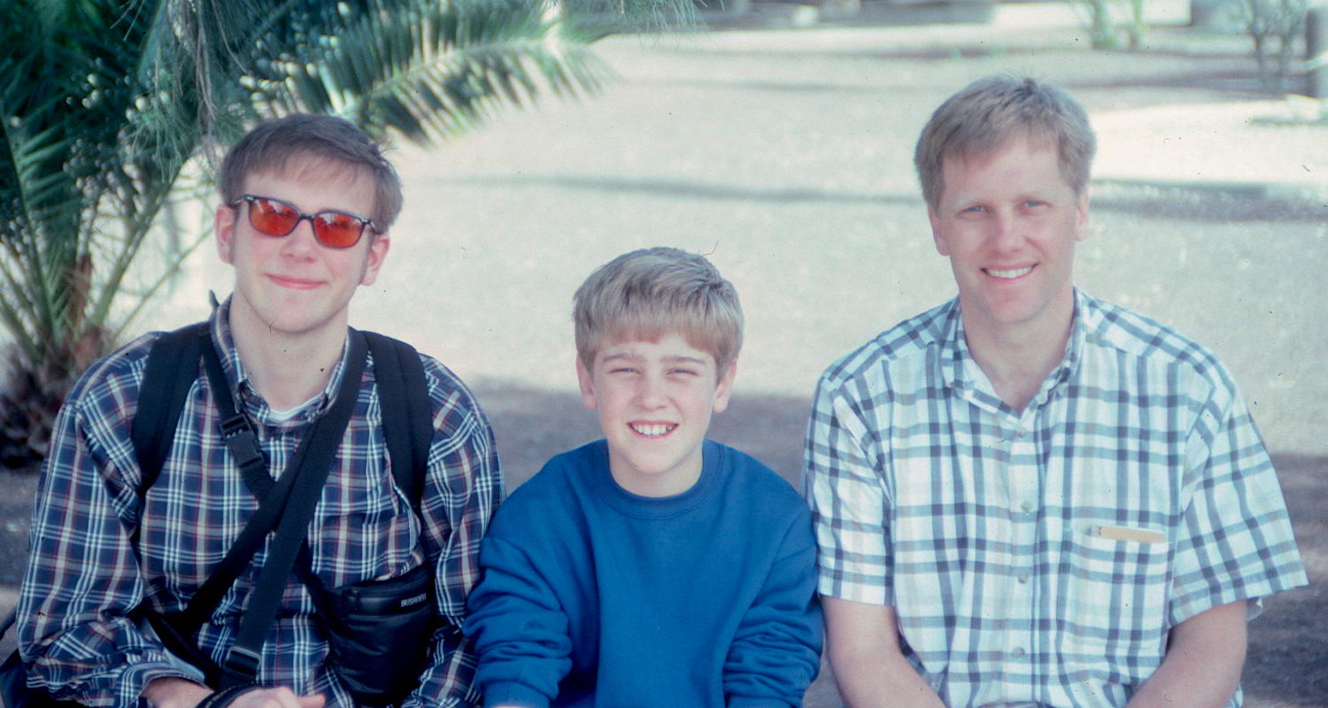 Jody, Tanner, and yours truly from a compass-directed Israel experience many years ago.