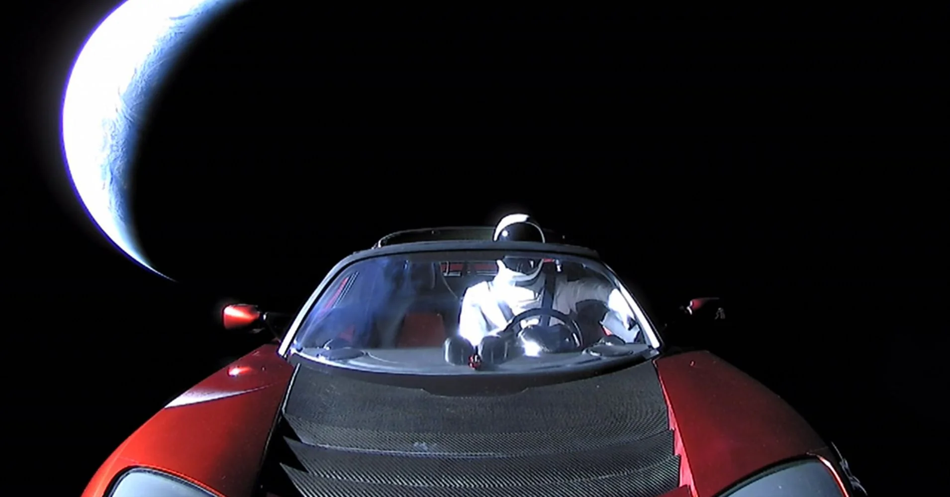 The earth’s magnetic field protects us from dangerous stuff flying around in space. I’ll bet Starman has a GPS. He is not going to mess around with distortion or declination. Image from here .