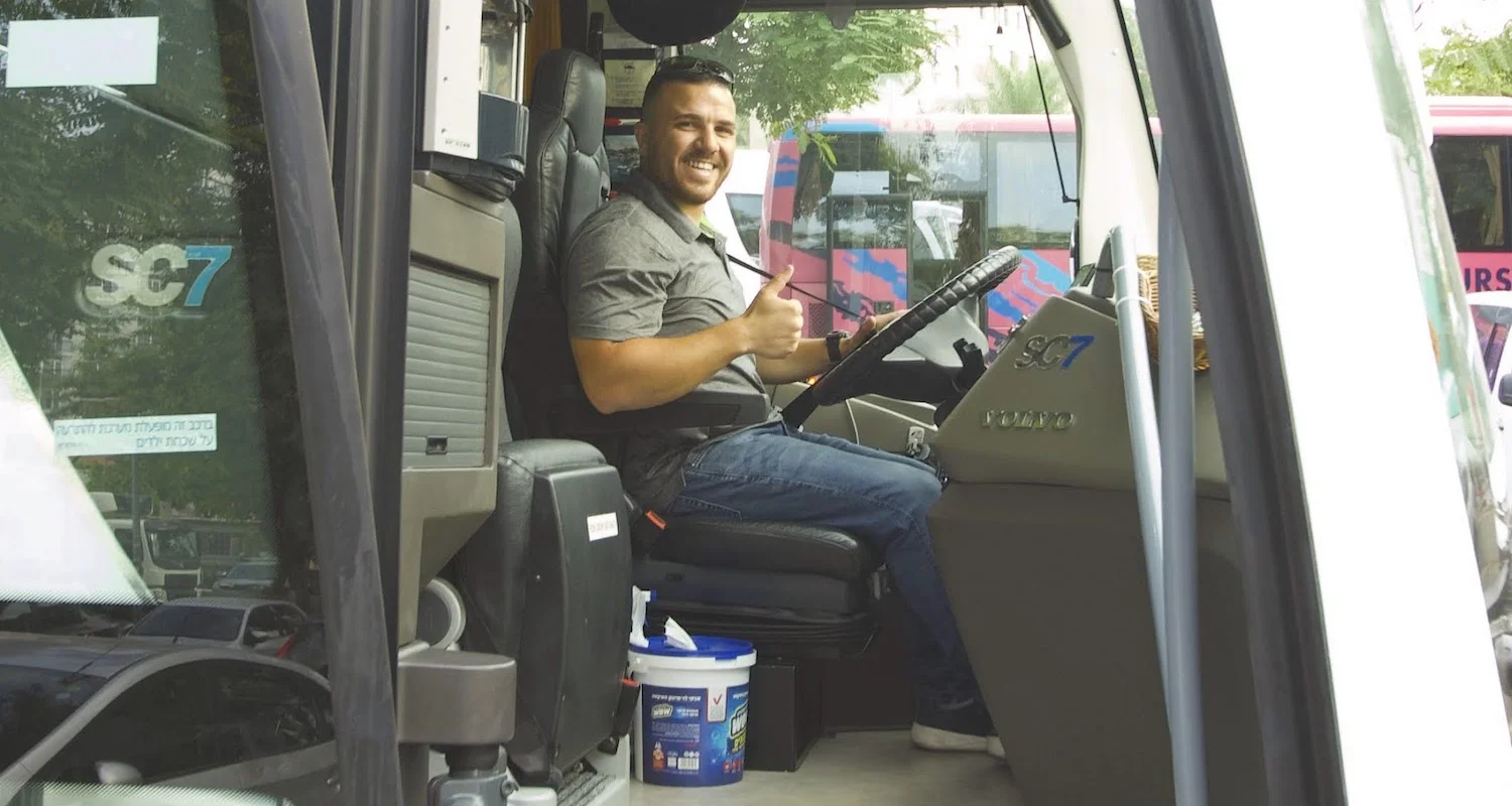 Robert wheeled our big Volvo like like a boss and always wore a smile. Since the last time we worked together he has become a father. His little girl is four months old.