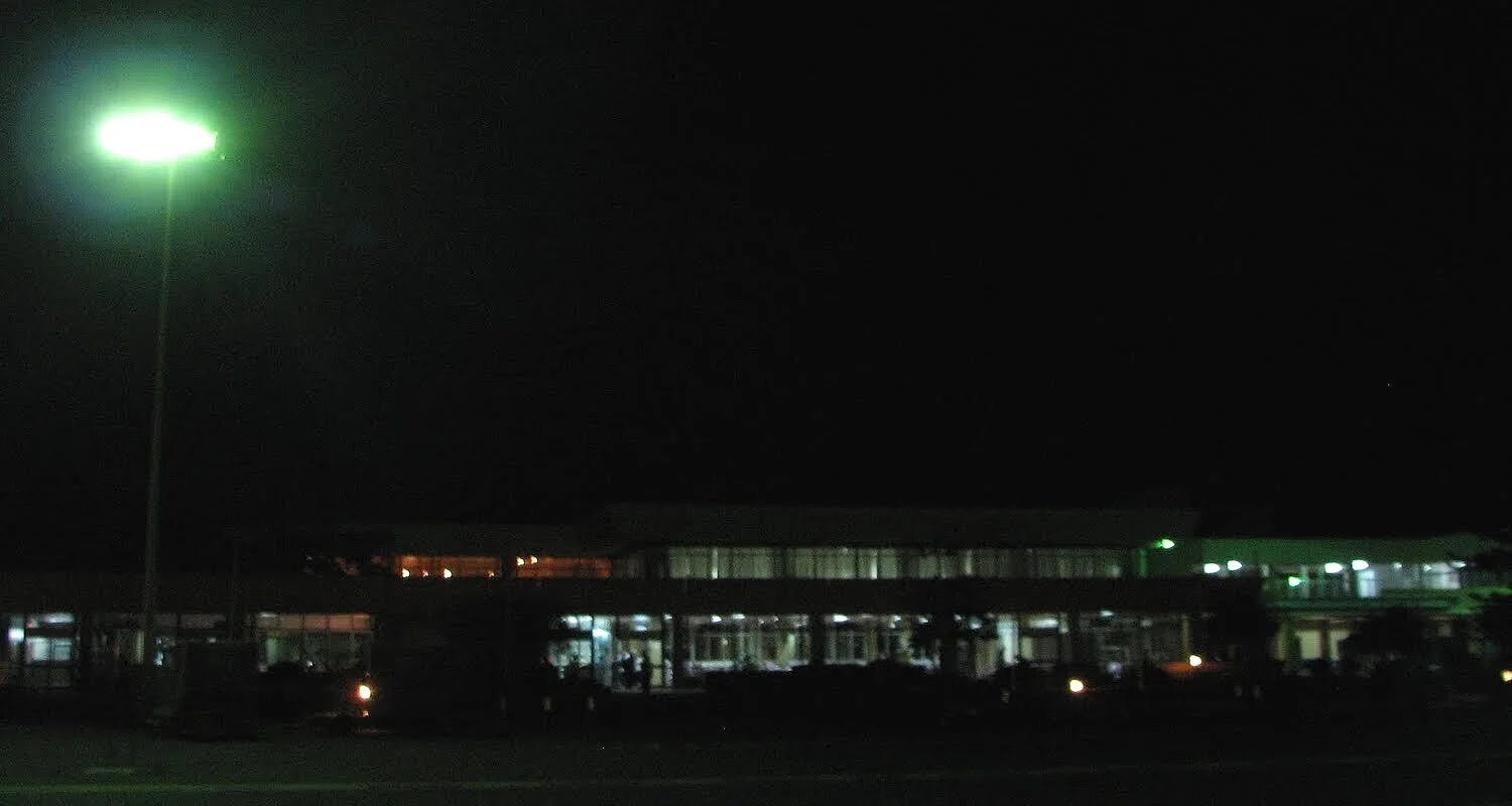 JRO (Kilimanjaro Airport) at night.