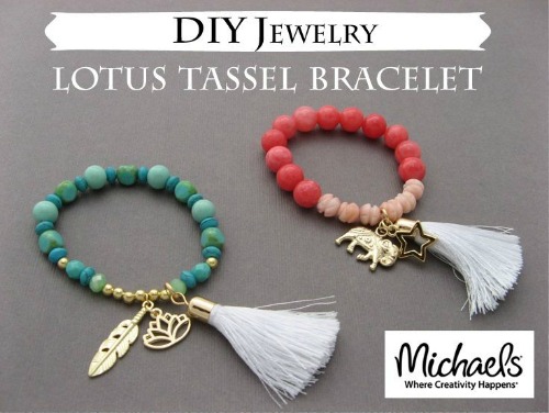 Lotus Tassel Bracelet