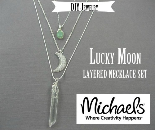 Lucky Moon Layered Necklace Set