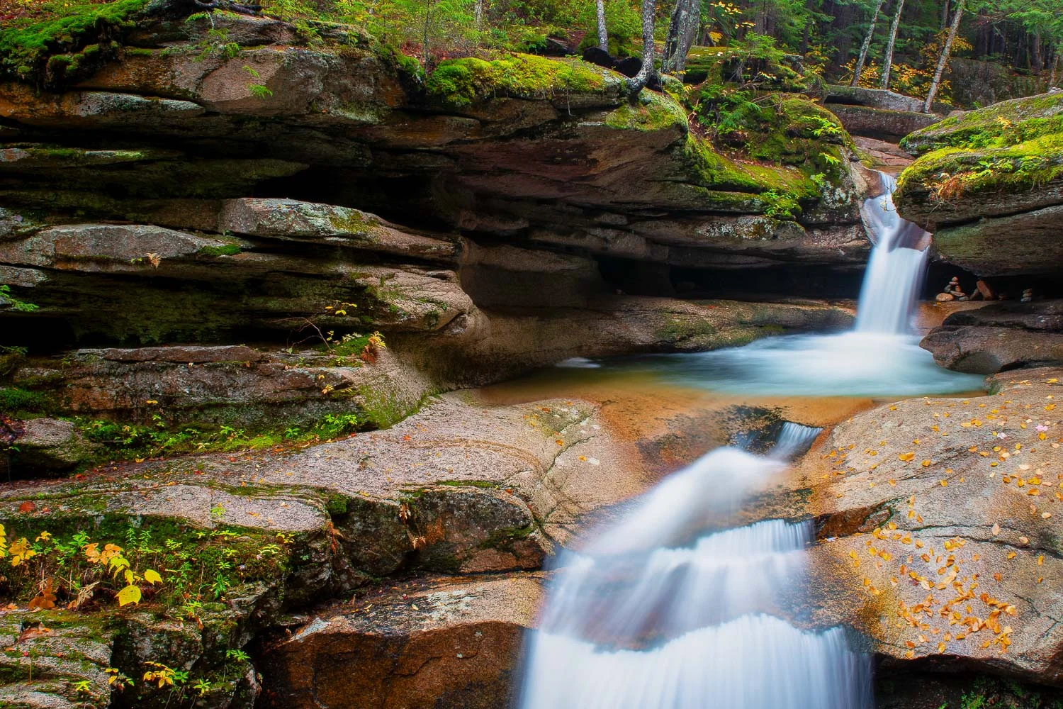 Sabbaday Falls in Waterville Valley, NH