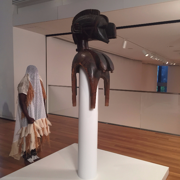 SAM - Disguise: Masks & Global African Art - June 19 - September 7 2015 "In Touch" Pe rformance, 2015 - Danced by Etienne Cakpo. Costume designed in collaboration with Anne Telcs
