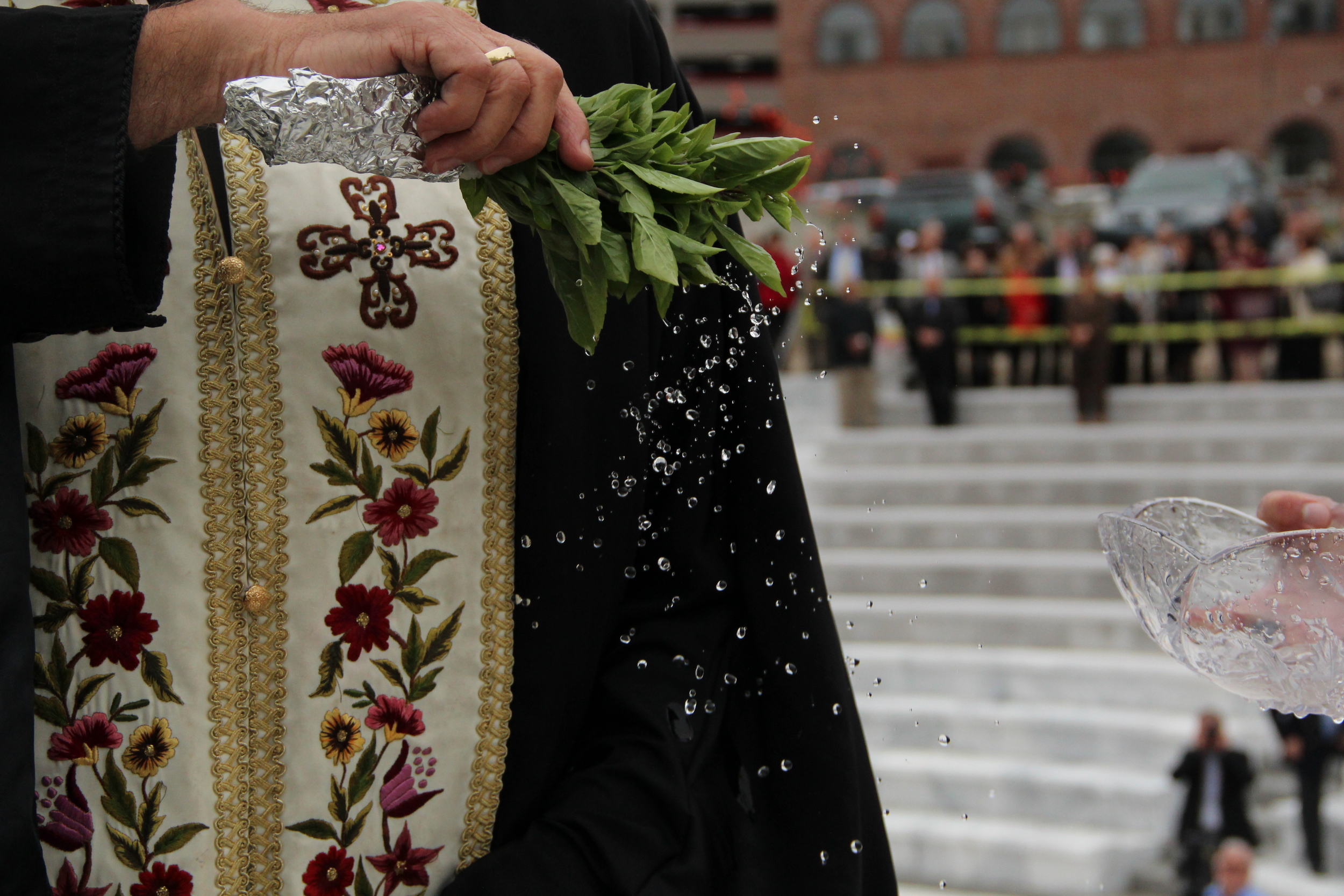 Blessing the ampitheater