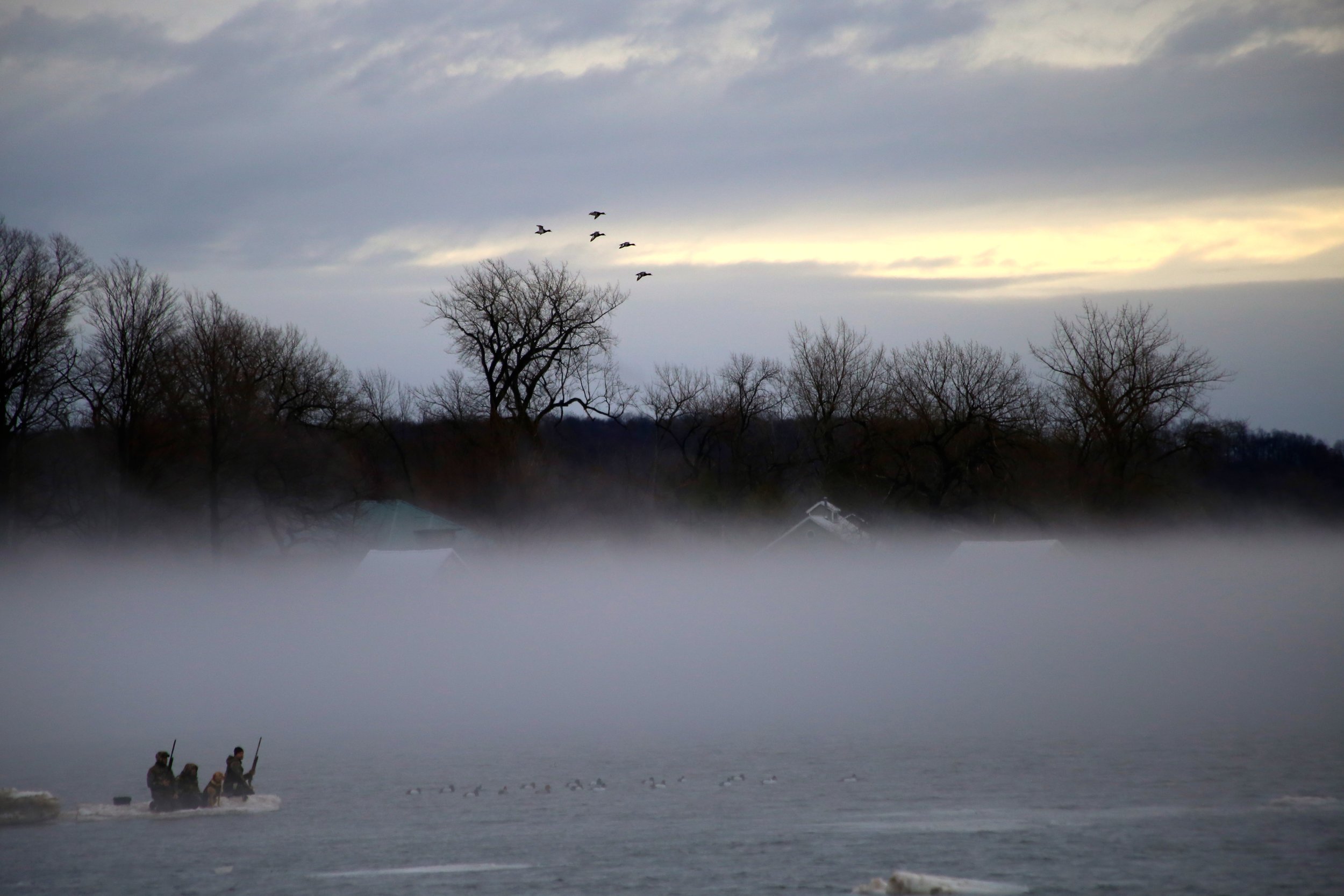 Duck hunting on Sodus Bay