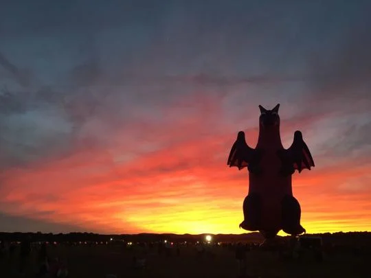 Moon glow at 2018 Adirondack Balloon Festival
