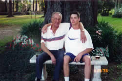 Justin and his grandfather