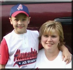 Garrett and his mother