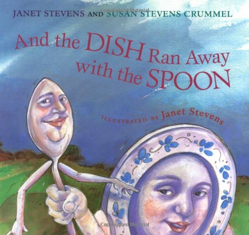 BY JANET STEVENS AND SUSAN STEVENS CRUMMEL Buy Now! Every night the rhyme gets read. Every night Dish and Spoon run away. And every night they return--until tonight! Where can Dish and Spoon be? The rhyme can't go on without them, so Cat, Cow, and Dog set out to search for their missing friends. But where to start? 