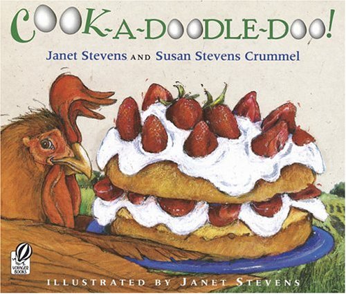 BY JANET STEVENS AND SUSAN STEVENS CRUMMEL Buy Now! "Cook-a-Doodle-Doo!" crows Big Brown Rooster. "Let's get cooking!" So Rooster and his eager assistants: Turtle, Iguana and Potbellied Pig, set out to make the most wonderful, magnificent strawberry shortcake in the whole wide world. Rooster's glad to have help, but there's one big problem, none of his friends know how to cook!