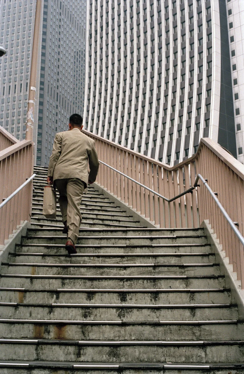 JAPAN. Tokyo. Footbridge in Shinjuku - 16x12inches £600 - Edition of 6 + 2AP's - 20x24inches £1000 - Edition of 4 + 2AP's