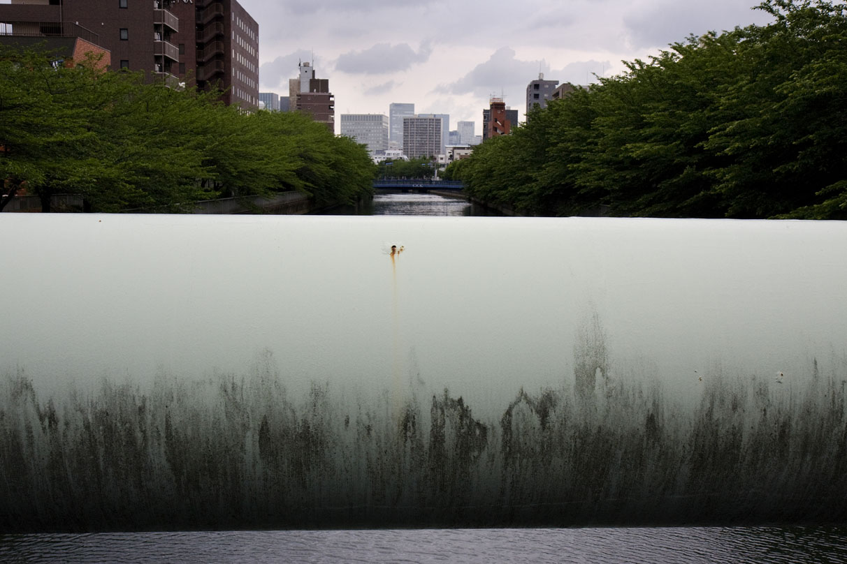 JAPAN. Tokyo . May 2008. Pipe and Landscape - 16x12inches £600 - Edition of 6 + 2AP's - 20x24inches £1000 - Edition of 4 + 2AP's