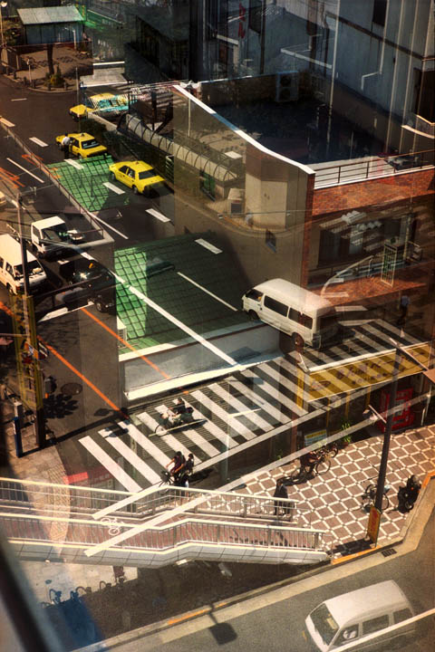 JAPAN. TOKUSHIMA. Looking through a hotel window - 16x12inches £600 - Edition of 6 + 2AP's - 20x24inches £1000 - Edition of 4 + 2AP's