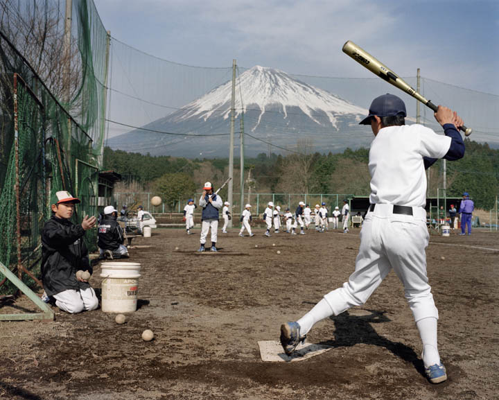 JAPAN. Shizuoka. Coaching baseball between Fujinomiya and Gotemba. 2001 - 16x12inches £600 - Edition of 6 + 2AP's - 20x24inches £1000 - Edition of 4 + 2AP's