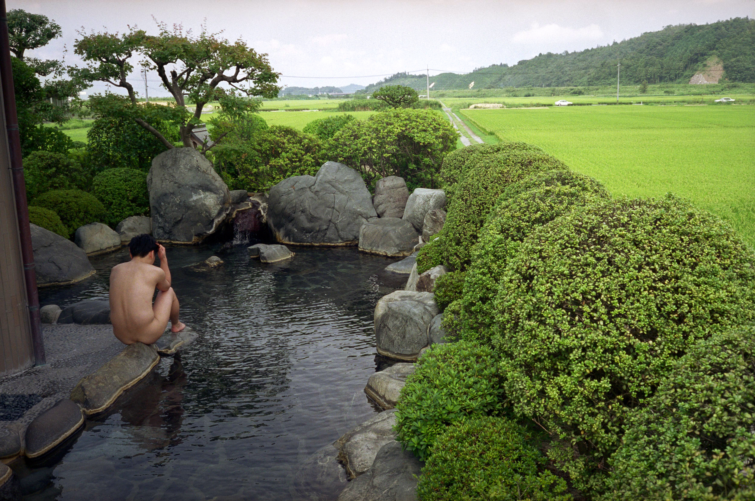 JAPAN. Shimane Prefecture. Open air hot spring, Saiginoyuro. 2000 - 16x12inches £600 - Edition of 6 + 2AP's - 20x24inches £1000 - Edition of 4 + 2AP's