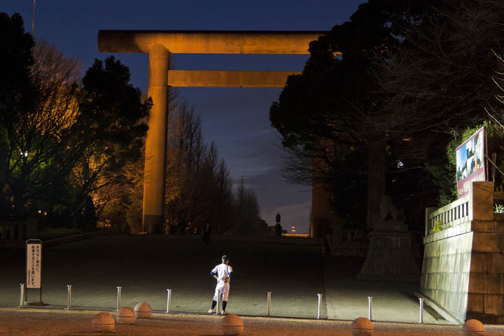 JAPAN. TOKYO. Entrance of the shinto Yasukuni Shrine - 16x12inches £600 - Edition of 6 + 2AP's - 20x24inches £1000 - Edition of 4 + 2AP's