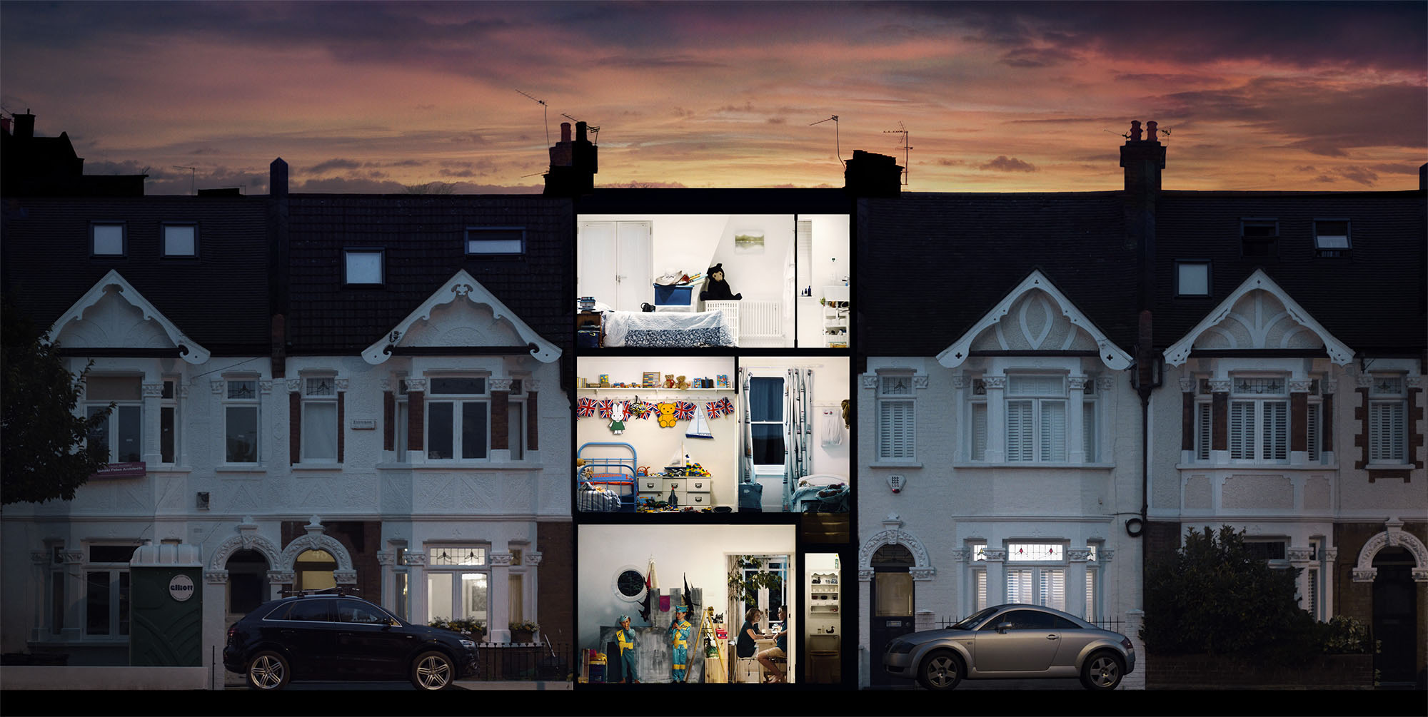 Munster Road 2014-2015 24cm x 12cm £700 framed / £600 unframed 1 of 7 + 1AP C-Type Lambda mounted on Aluminium