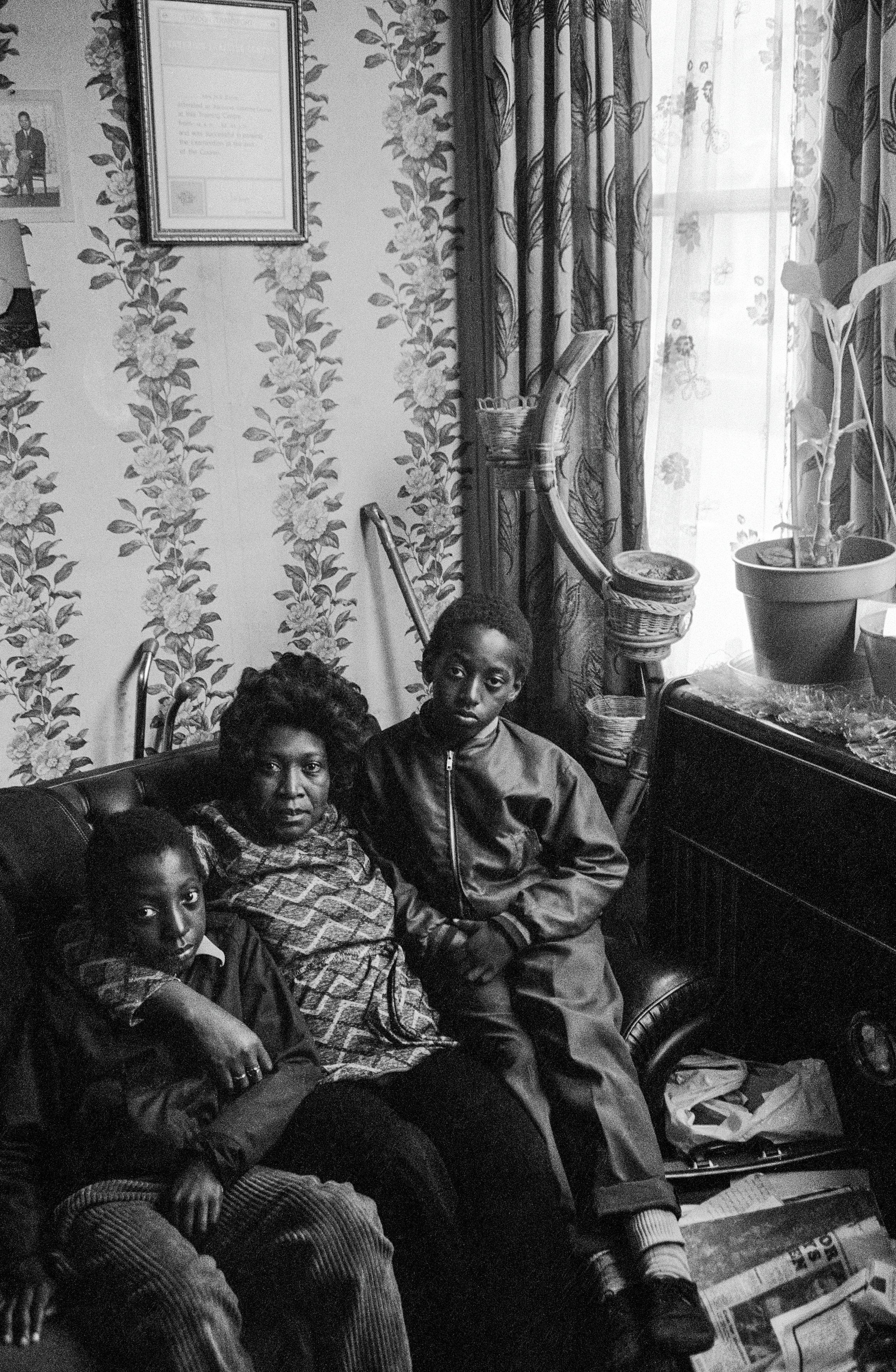 Family in Brixton, 1973