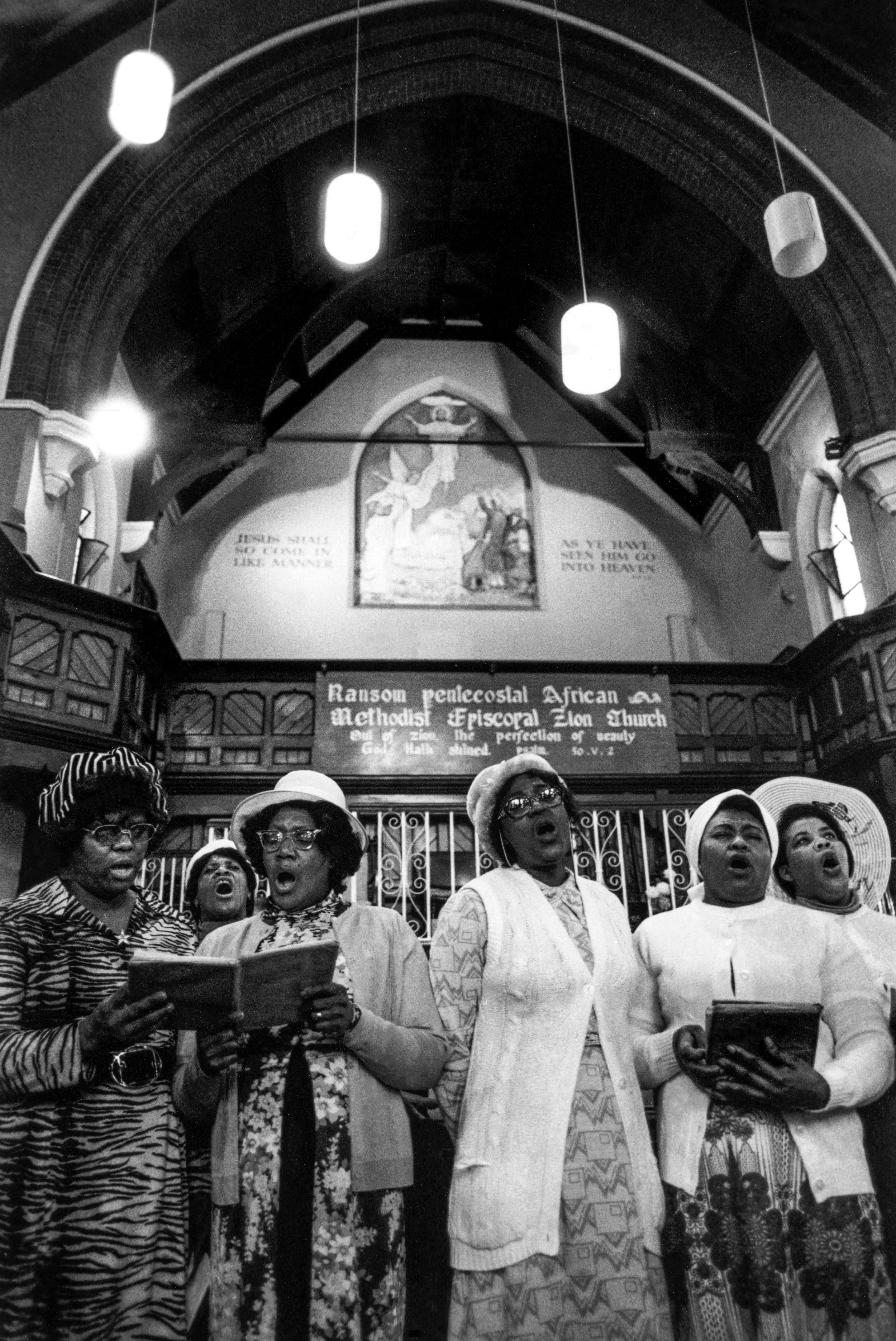 Pentecostal service, 1975