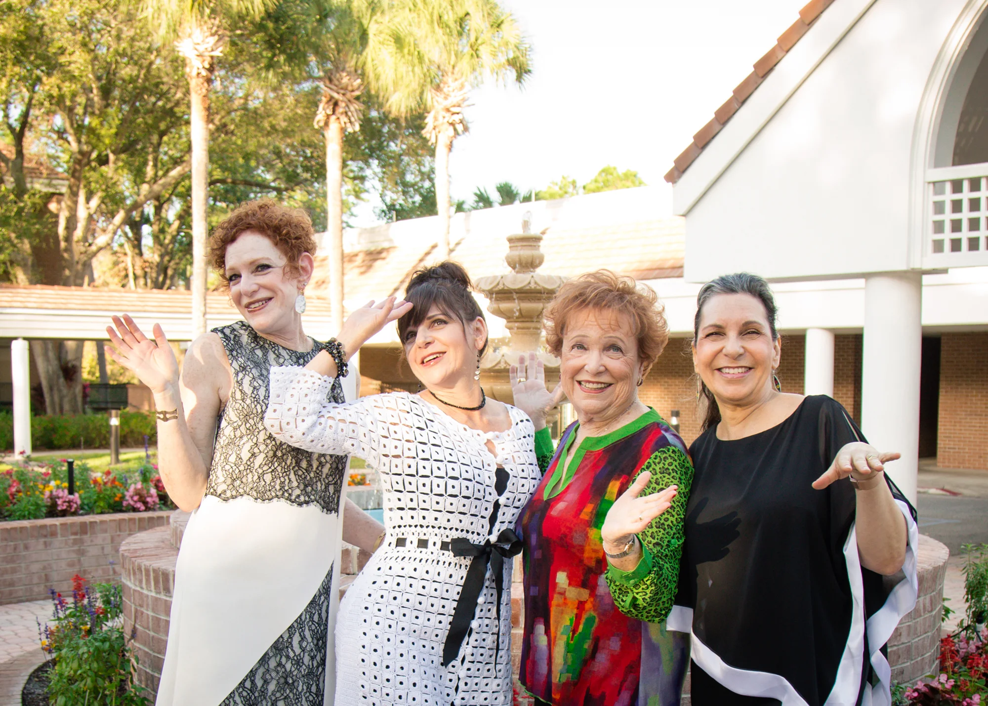 The ladies showing them how it's done!