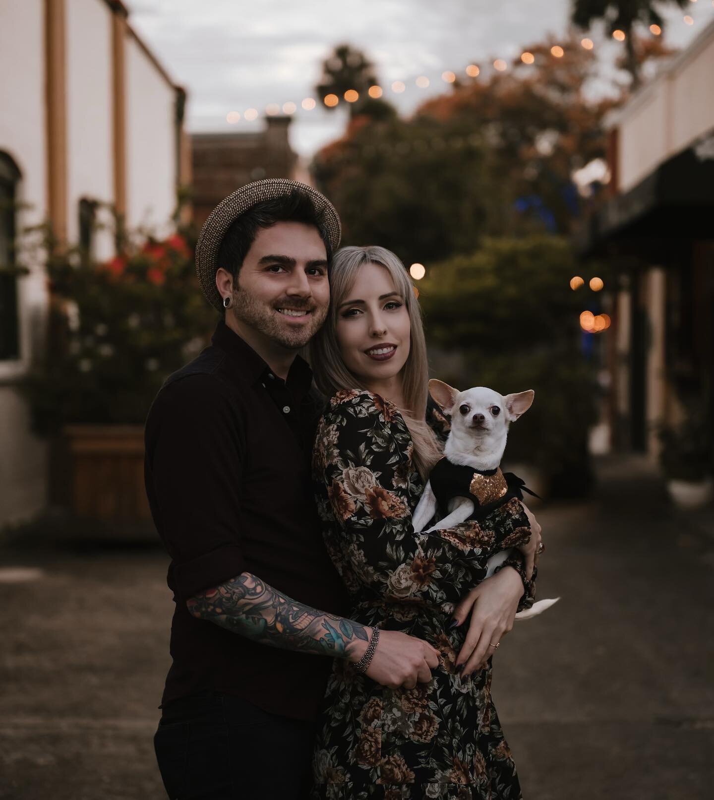 Merry Christmas from (the future) Matta Family!! &hearts;️🎄✨
&bull;
I also want to wish a Happy Engagement Anniversary to the love of my life!! 💍@eddiematta 😘

This year, much like 2020, has continued to bring on new sets of dark, yet exciting cha