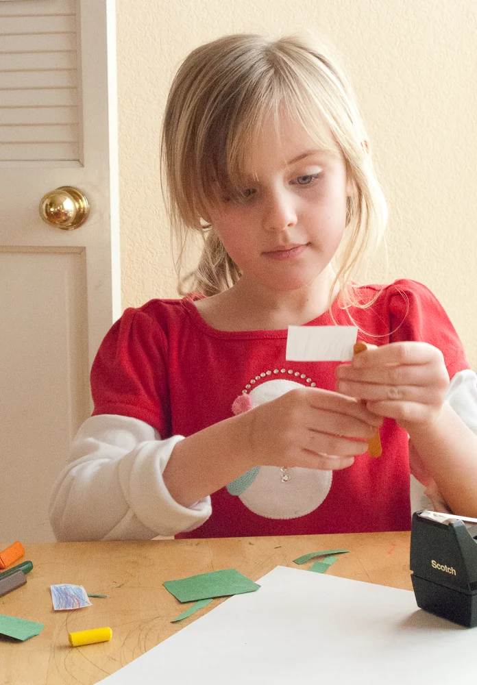 Lexi Making a Flag, 2013