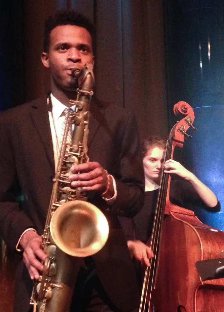 Dexter Callender and Kaitlin Kelliher at Low Library, 2014
