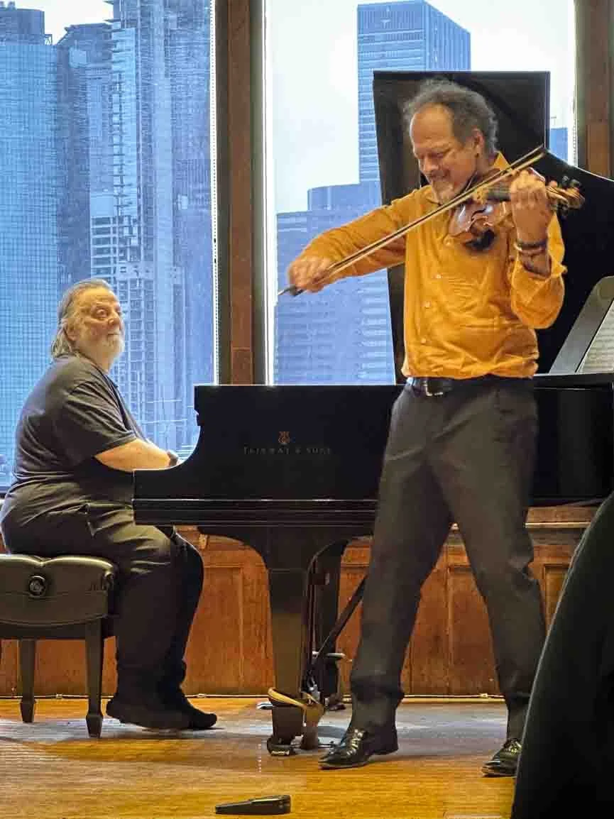 Richie Beirach and Gregor Huebner at Bargemusic, May 2023