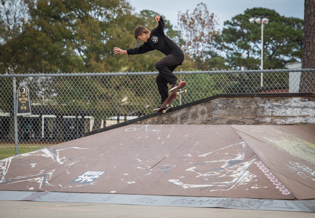 All-black-everything kid crooks like a pro.