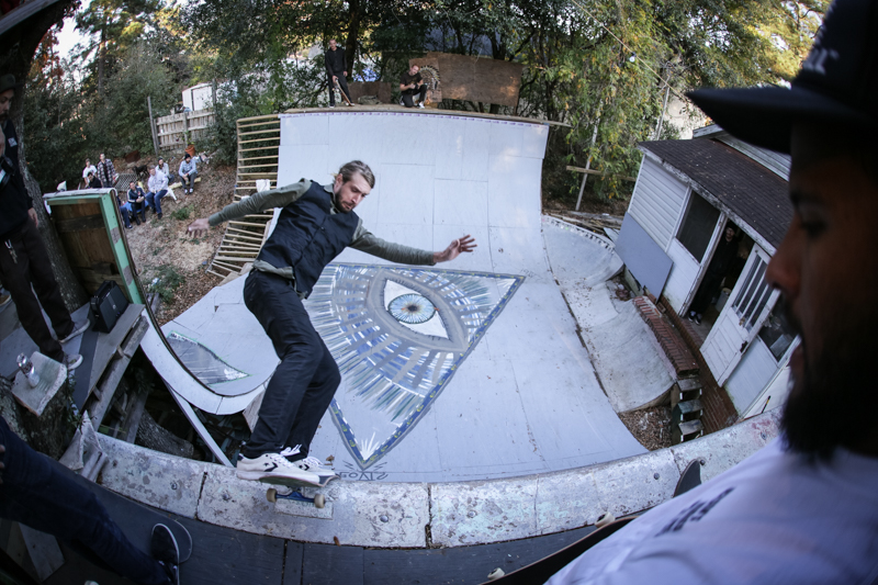 Back on top, Marky gaps one to lipslide.