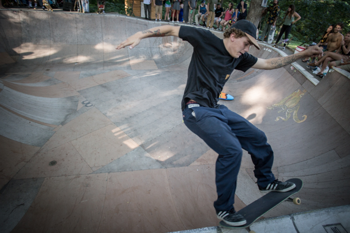 Cody Morgan finding lines.